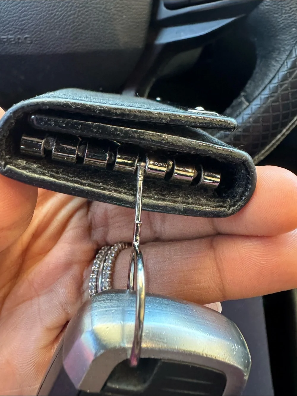 Gucci Black Canvas Monogram Key Wallet - Picture 9 of 15